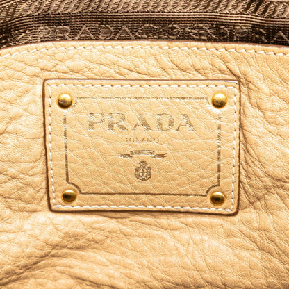 Prada Daino, Beige, Leather, tote