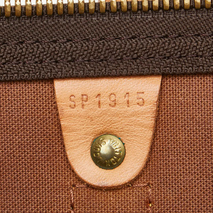 Louis Vuitton Keepall 60, Brown, Canvas, travel