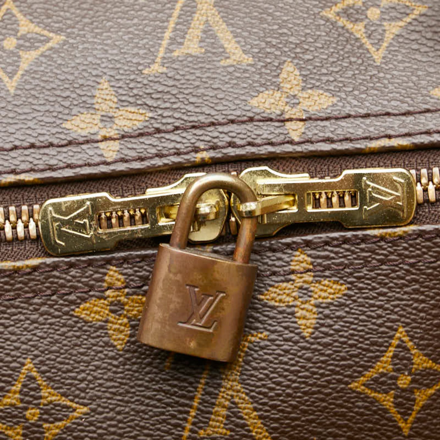 Louis Vuitton Keepall 60, Brown, Canvas, travel