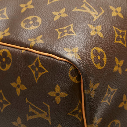 Louis Vuitton Keepall 60, Brown, Canvas, travel