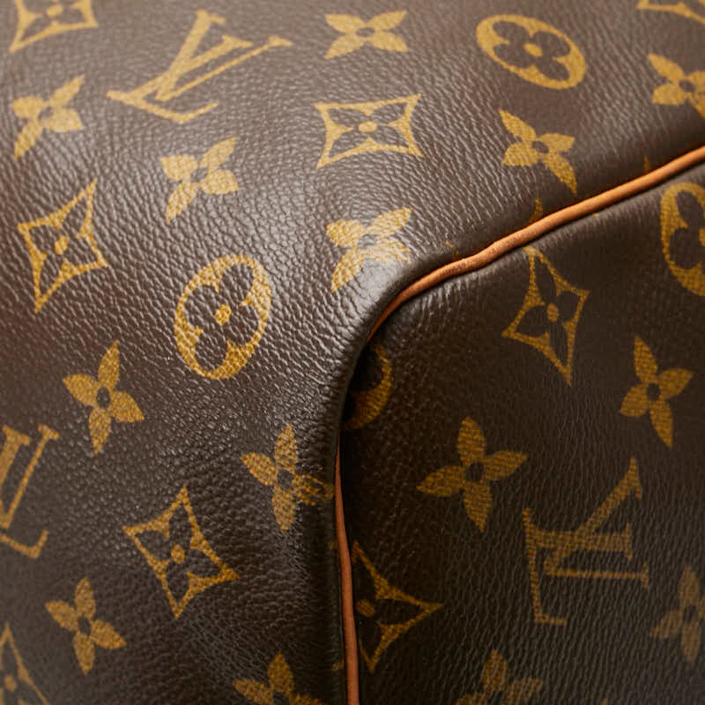 Louis Vuitton Keepall 60, Brown, Canvas, travel