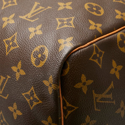 Louis Vuitton Keepall 60, Brown, Canvas, travel