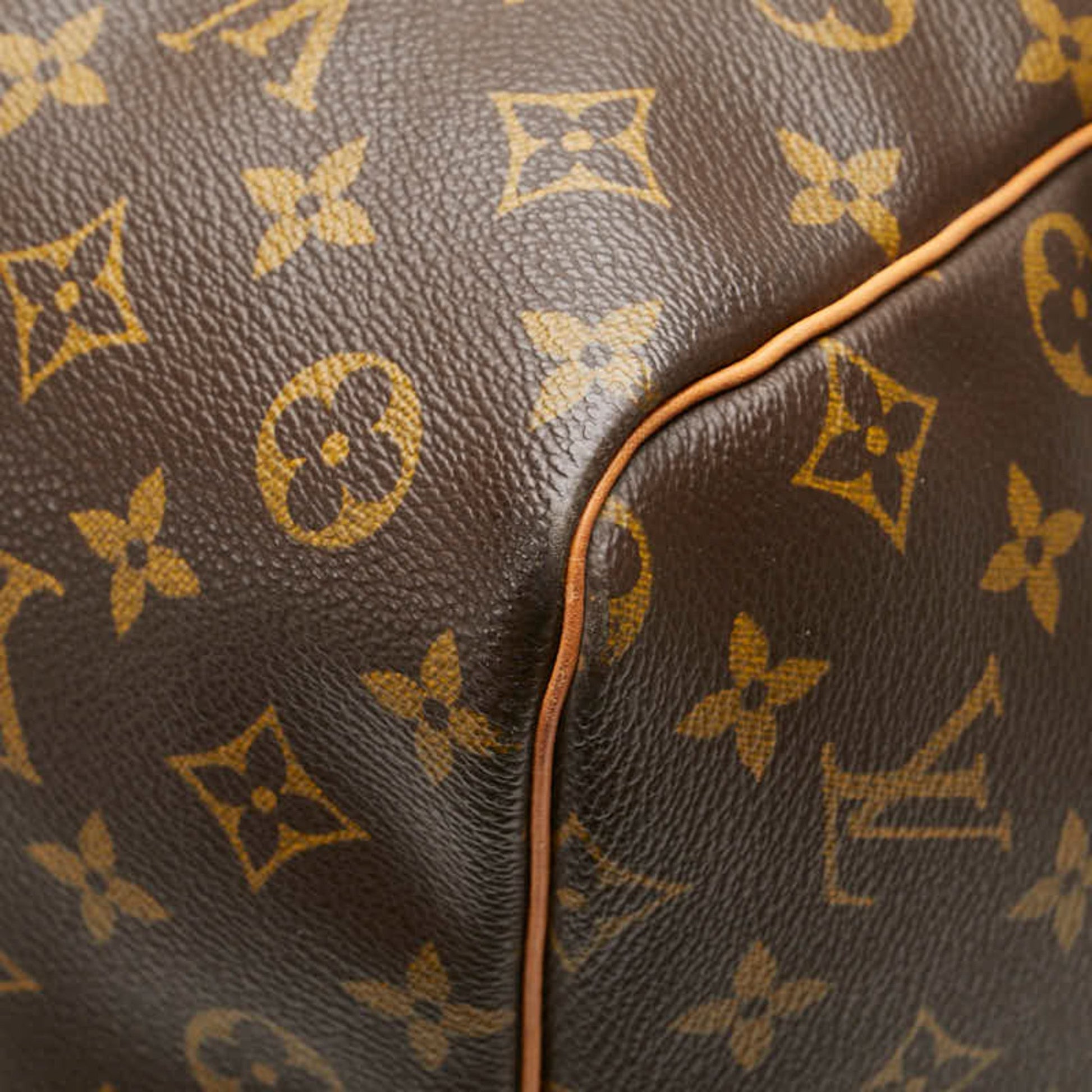 Louis Vuitton Keepall 60, Brown, Canvas, travel