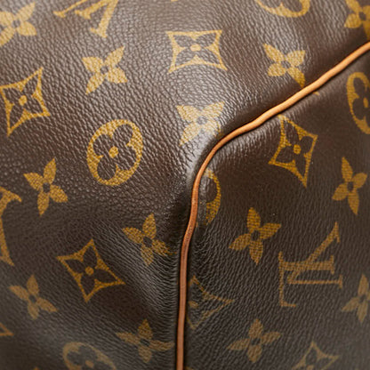 Louis Vuitton Keepall 60, Brown, Canvas, travel