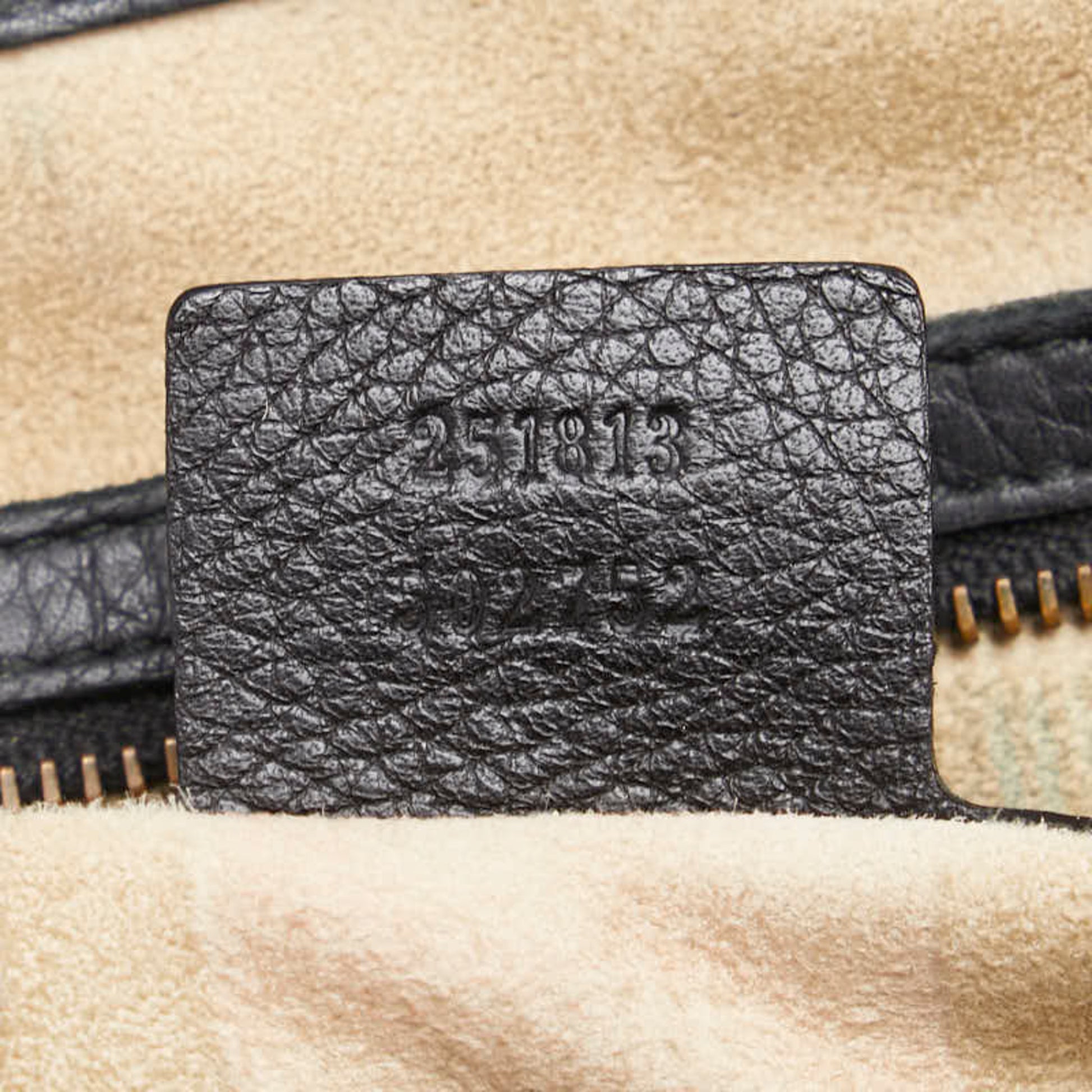 Gucci Double G, Black, Leather, handbag