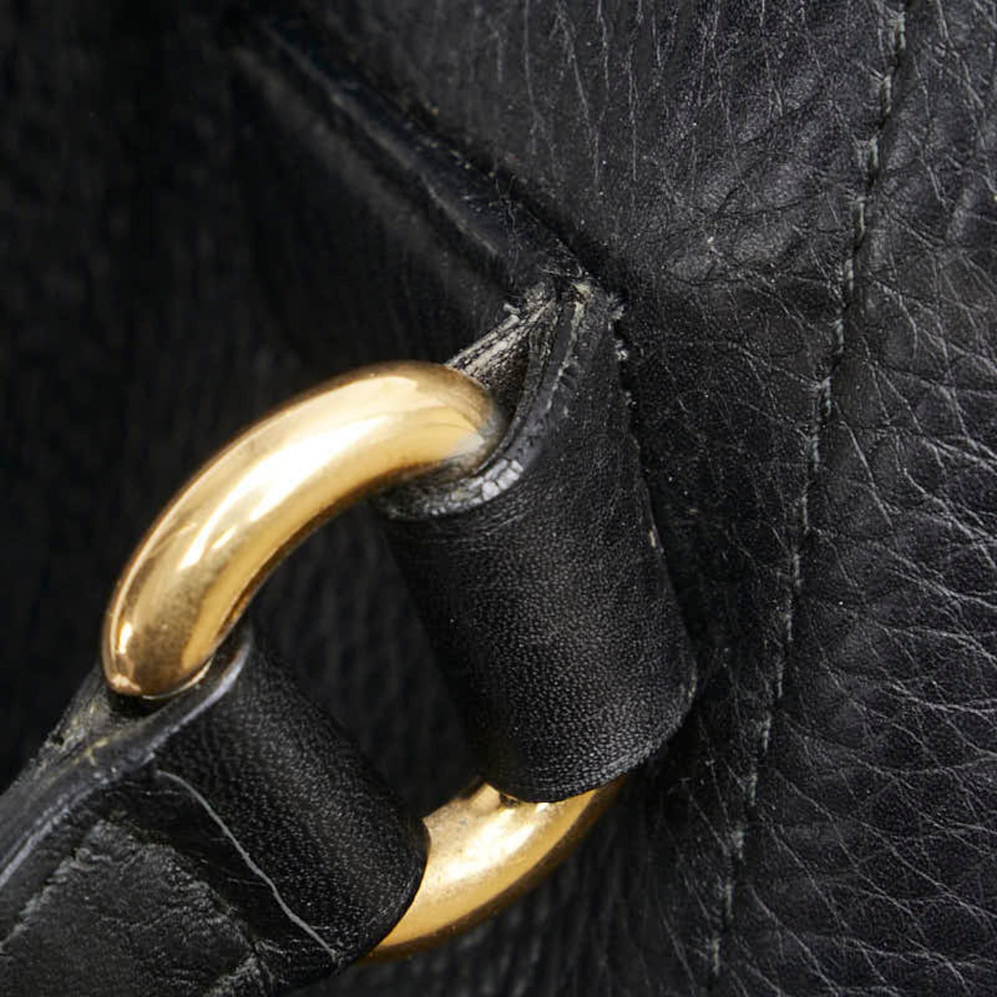 Gucci Double G, Black, Leather, handbag