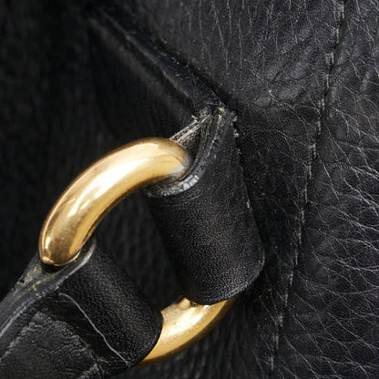 Gucci Double G, Black, Leather, handbag