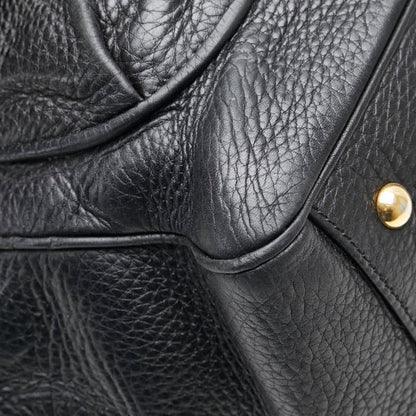 Gucci Double G, Black, Leather, handbag