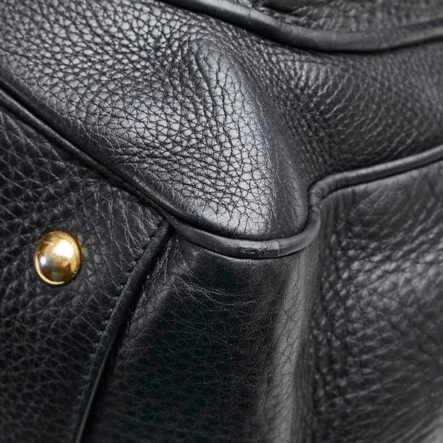 Gucci Double G, Black, Leather, handbag