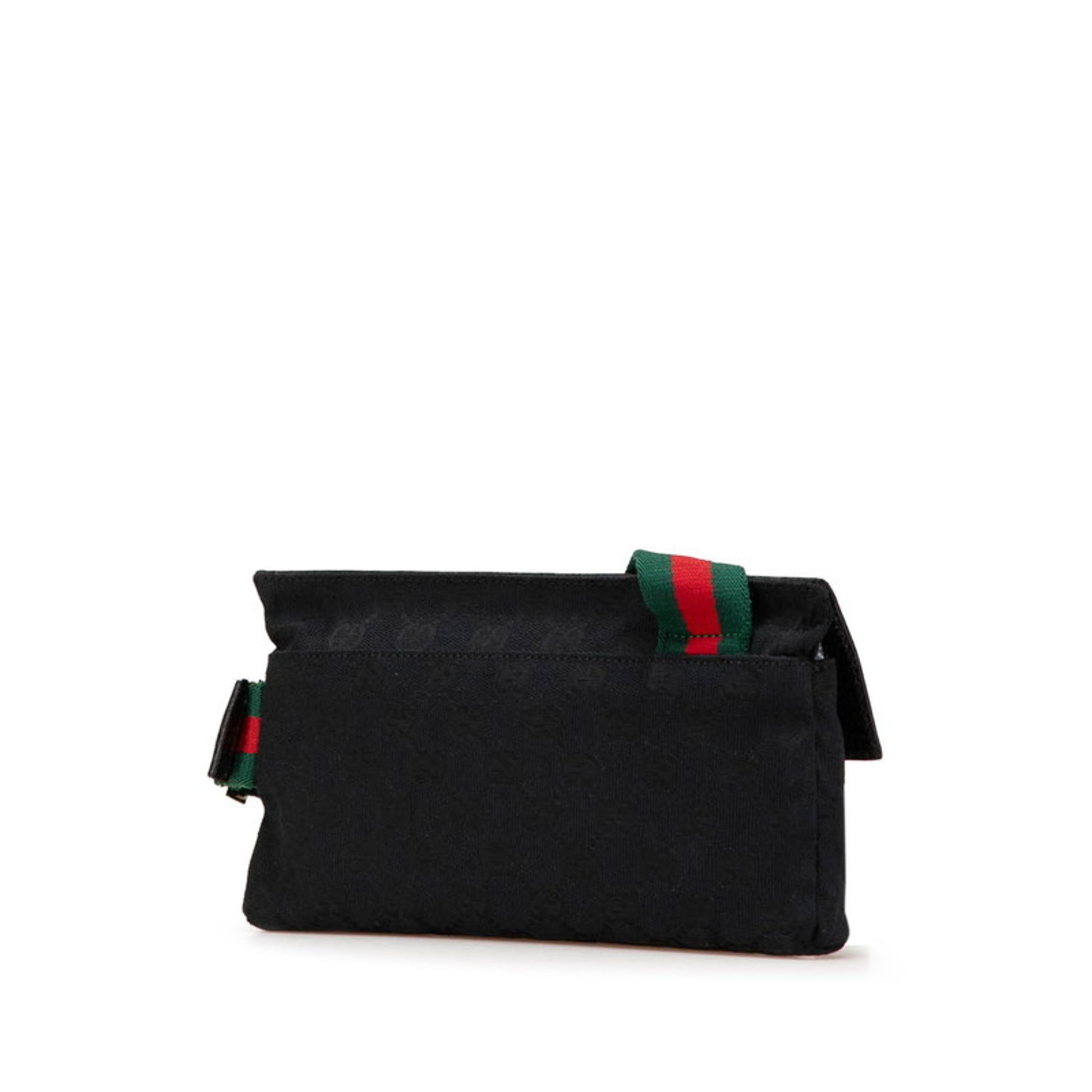 Gucci Ophidia, Black, Canvas, shoulder