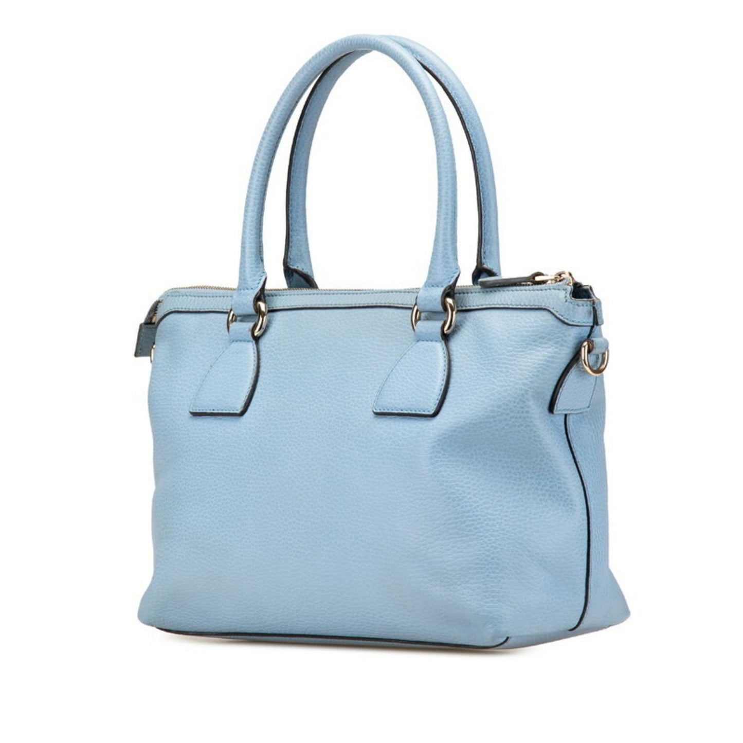 Gucci Interlocking G, Blue, Leather, handbag