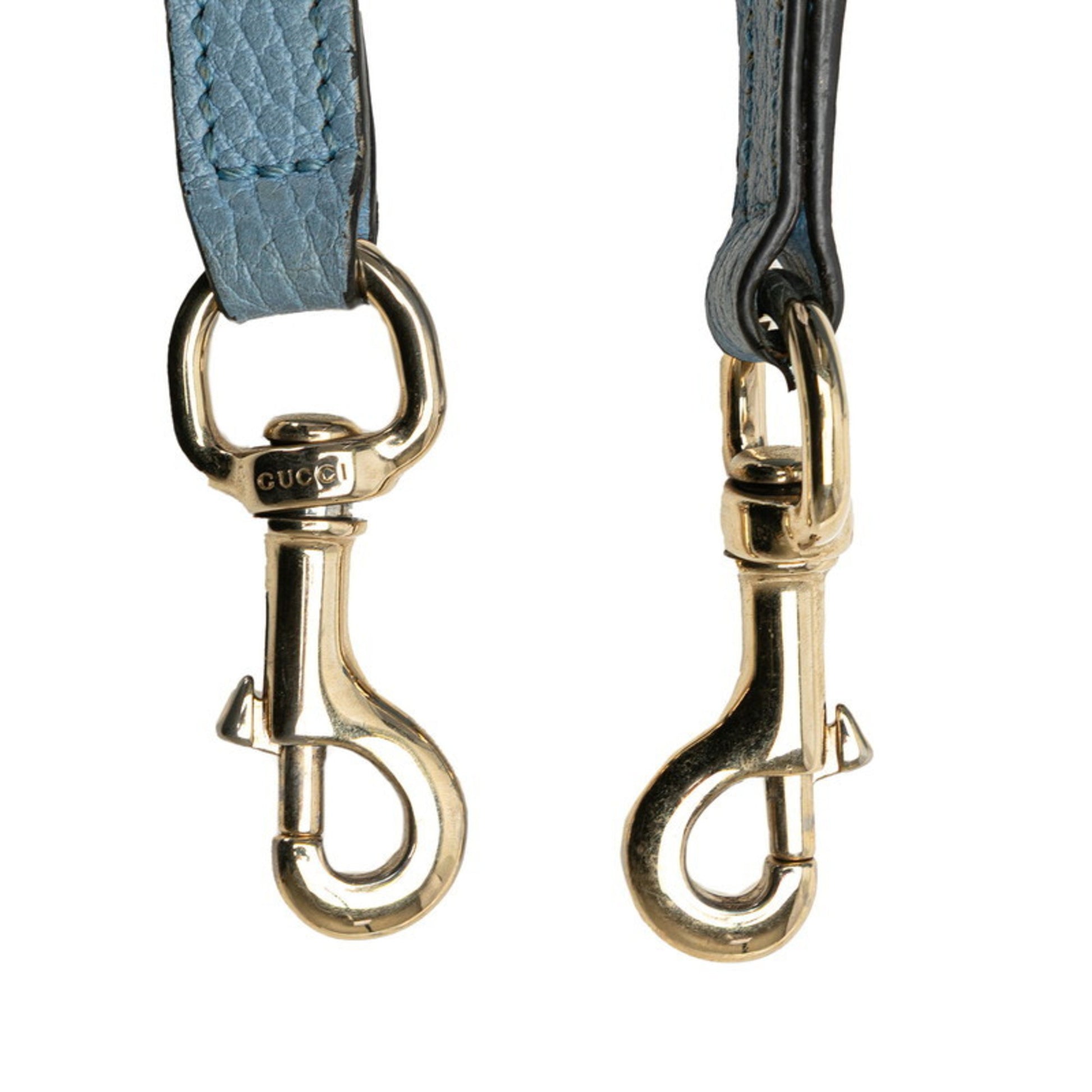 Gucci Interlocking G, Blue, Leather, handbag
