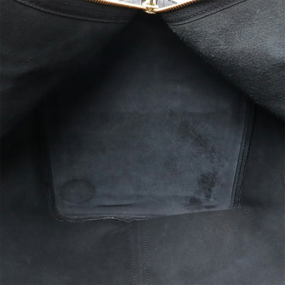 Louis Vuitton Keepall 60, Black, Leather, travel
