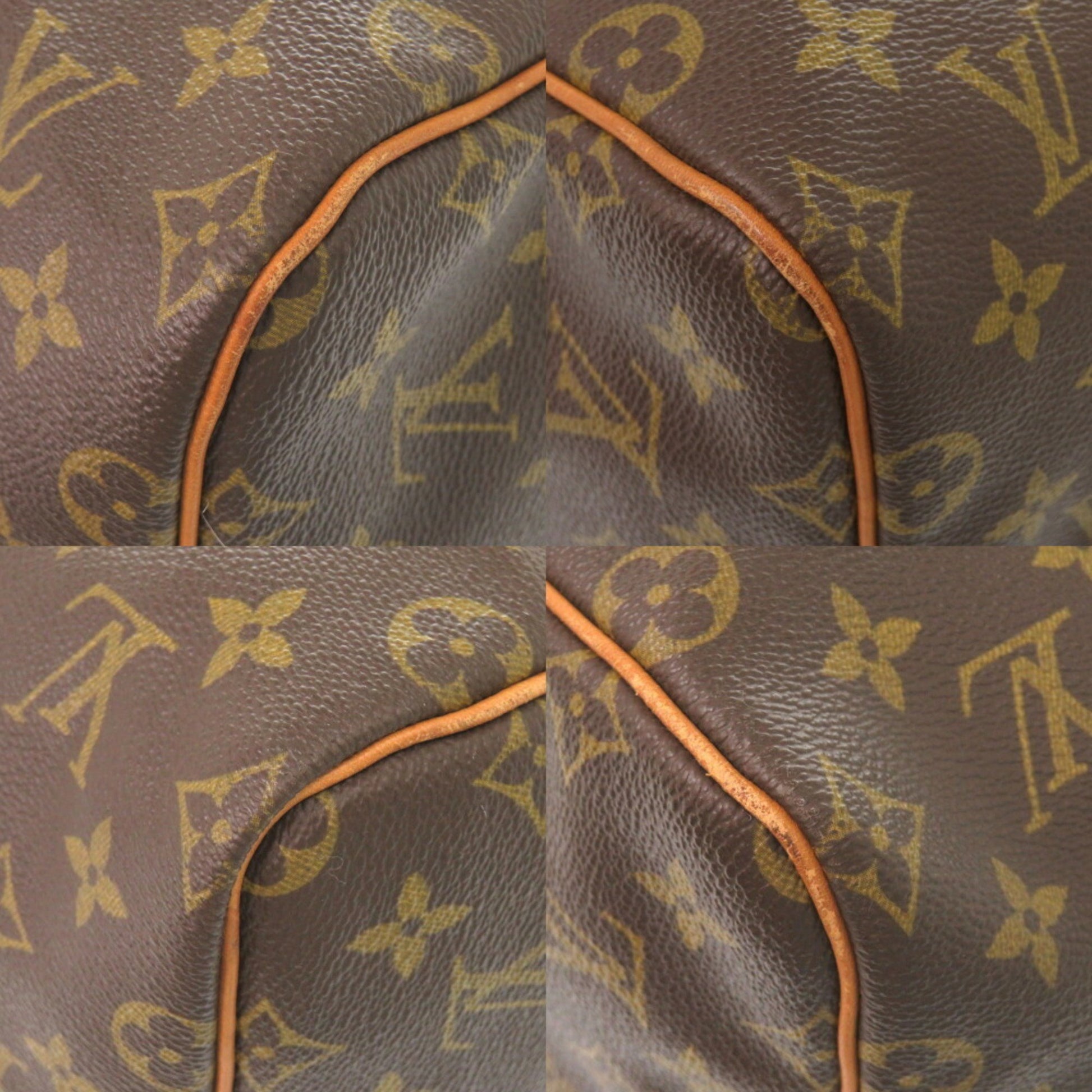 Louis Vuitton Keepall 55, Brown, Canvas, travel