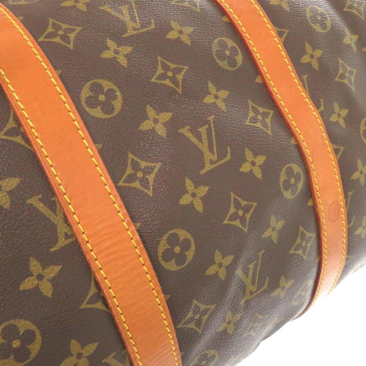 Louis Vuitton Keepall 55, Brown, Canvas, travel