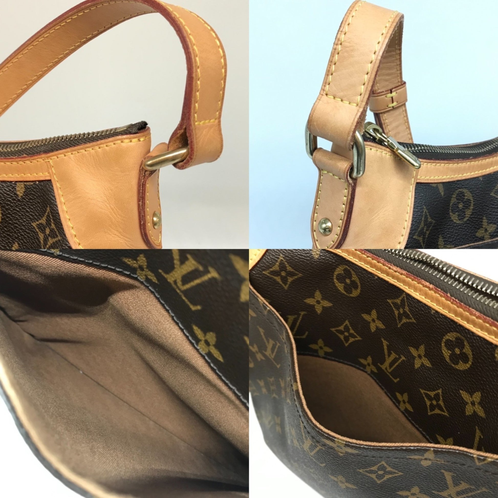 Louis Vuitton Odeon, Brown, Canvas, shoulder