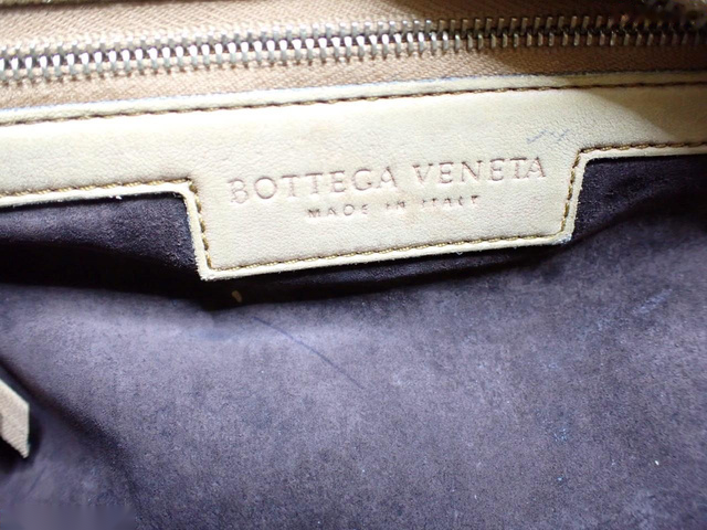 Bottega Veneta Intrecciato, Beige, Leather, handbag