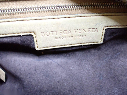 Bottega Veneta Intrecciato, Beige, Leather, handbag