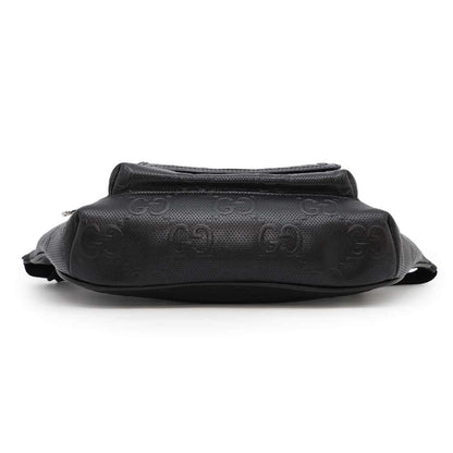 Gucci GG embossé, Black, Leather, shoulder