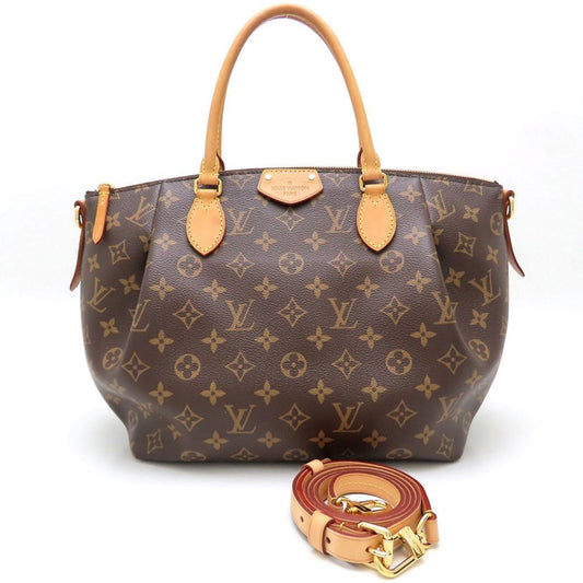 Louis Vuitton Turenne MM, Brown, Canvas, handbag