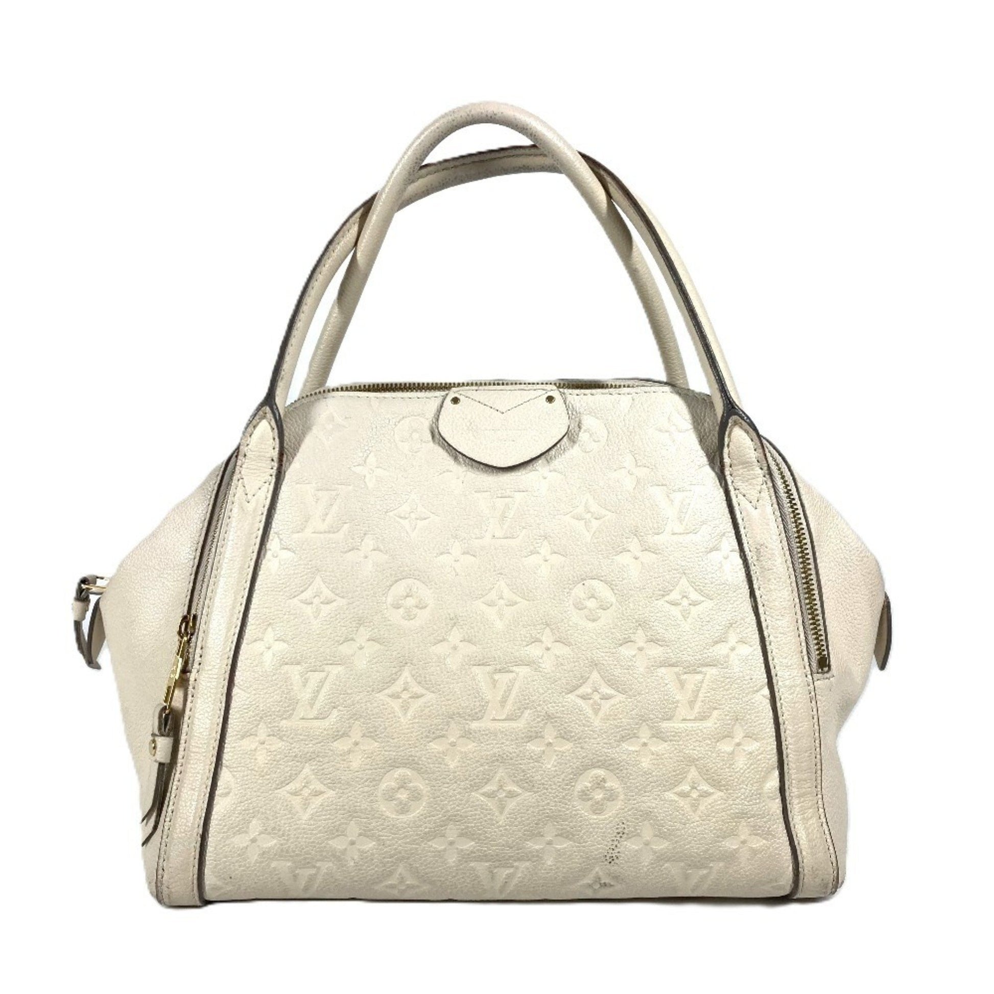 Louis Vuitton Marais, White, Leather, handbag