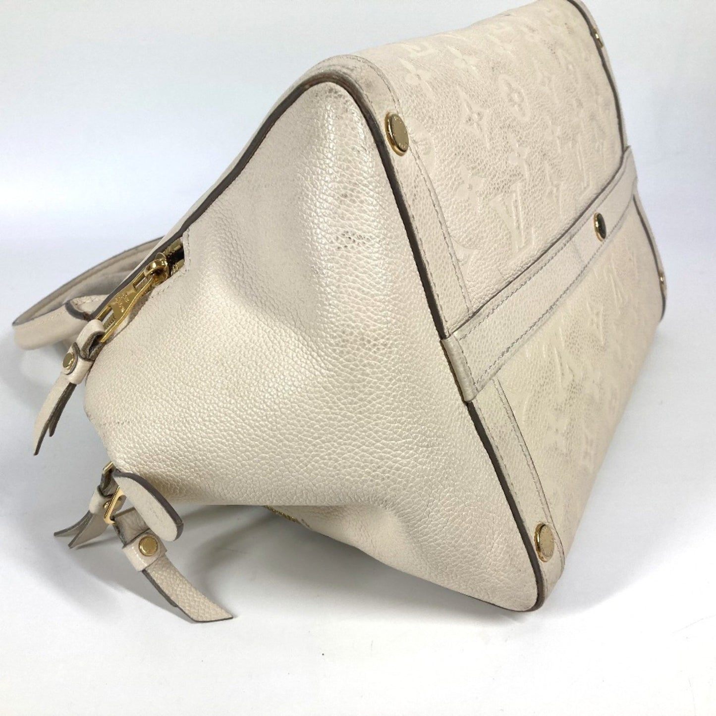 Louis Vuitton Marais, White, Leather, handbag