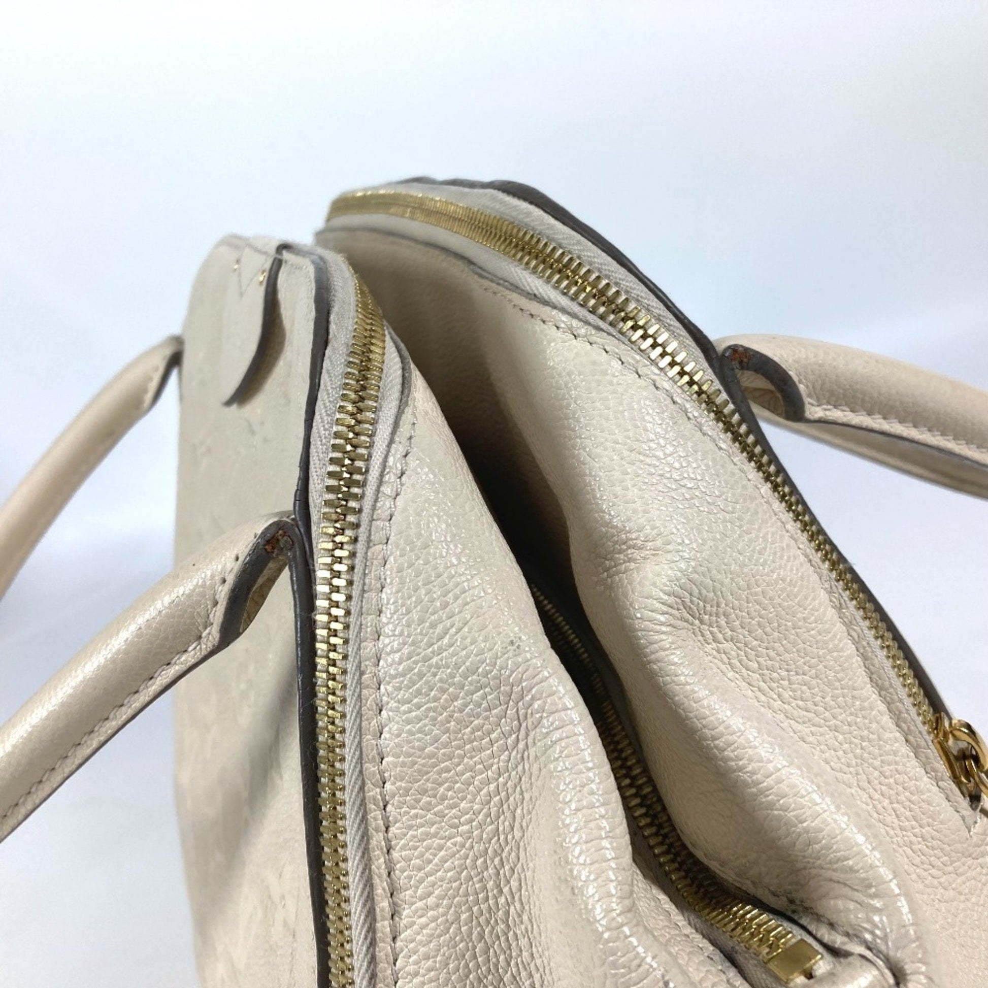 Louis Vuitton Marais, White, Leather, handbag