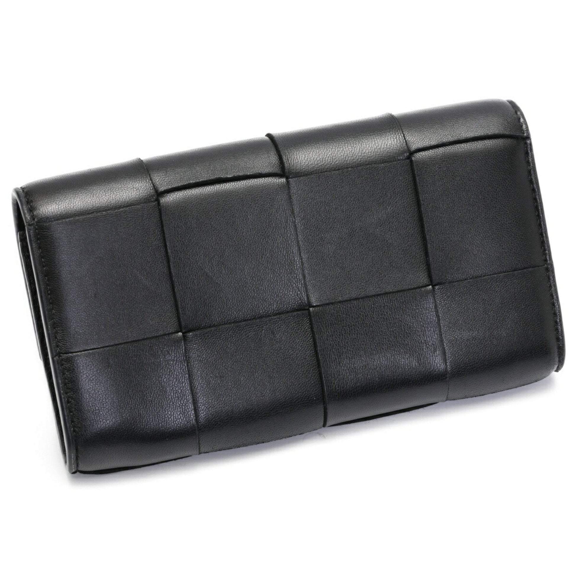 Bottega Veneta Intrecciato, Black, Leather, wallet