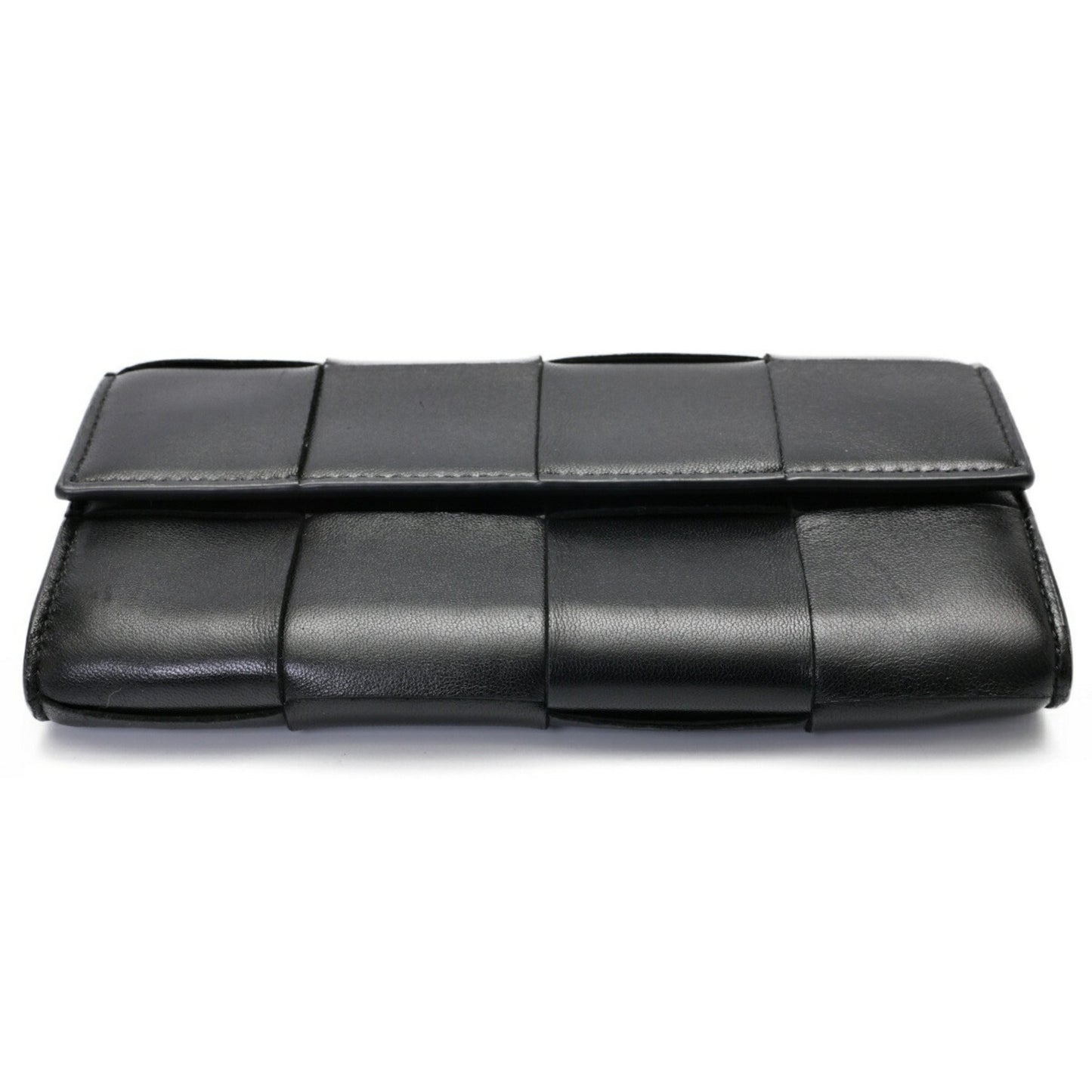 Bottega Veneta Intrecciato, Black, Leather, wallet
