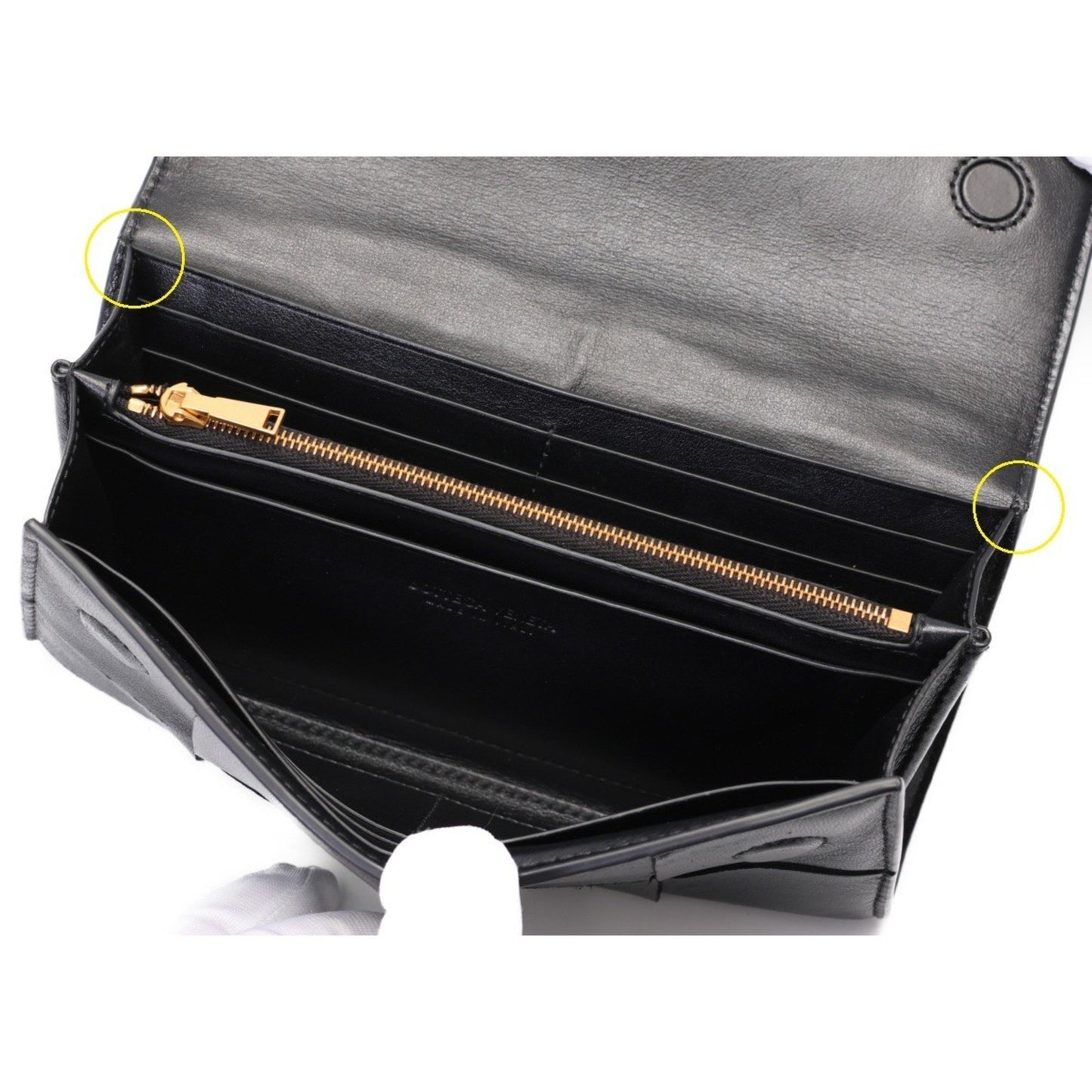Bottega Veneta Intrecciato, Black, Leather, wallet