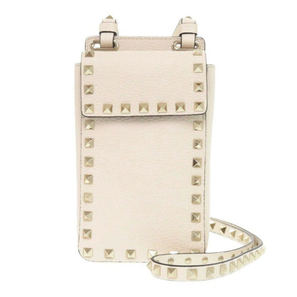 Valentino Garavani Rockstud, White, Leather, shoulder
