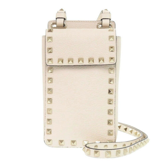 Valentino Garavani Rockstud, White, Leather, shoulder
