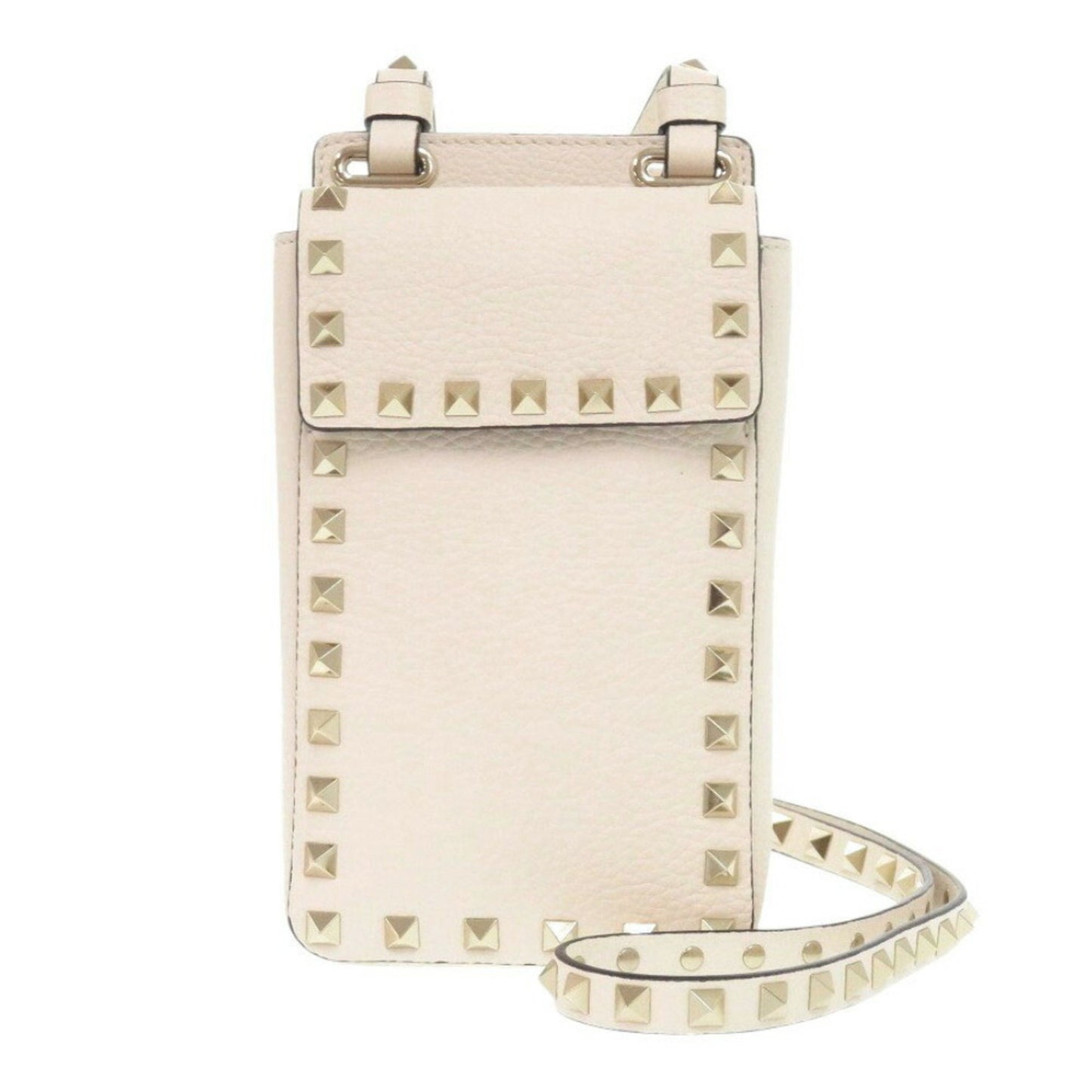 Valentino Garavani Rockstud, White, Leather, shoulder