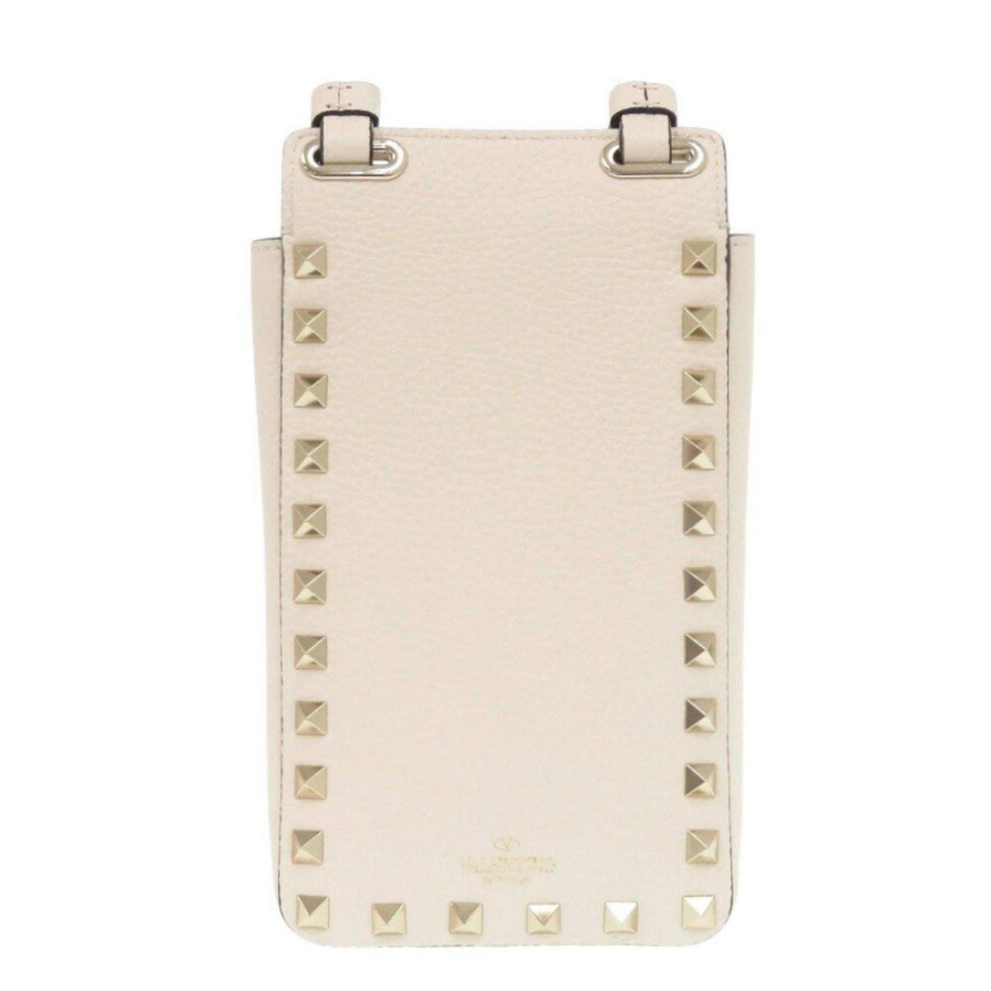 Valentino Garavani Rockstud, White, Leather, shoulder