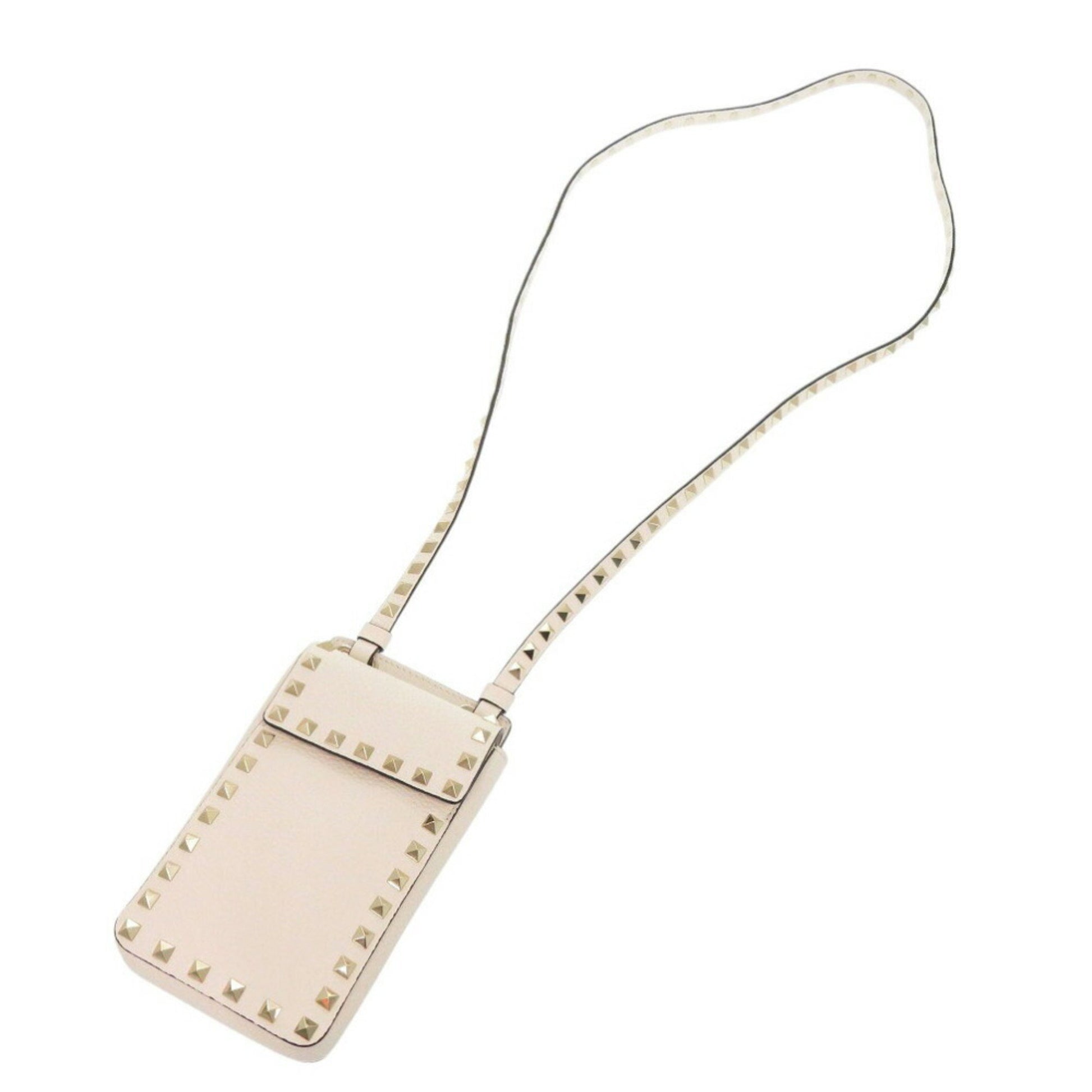 Valentino Garavani Rockstud, White, Leather, shoulder