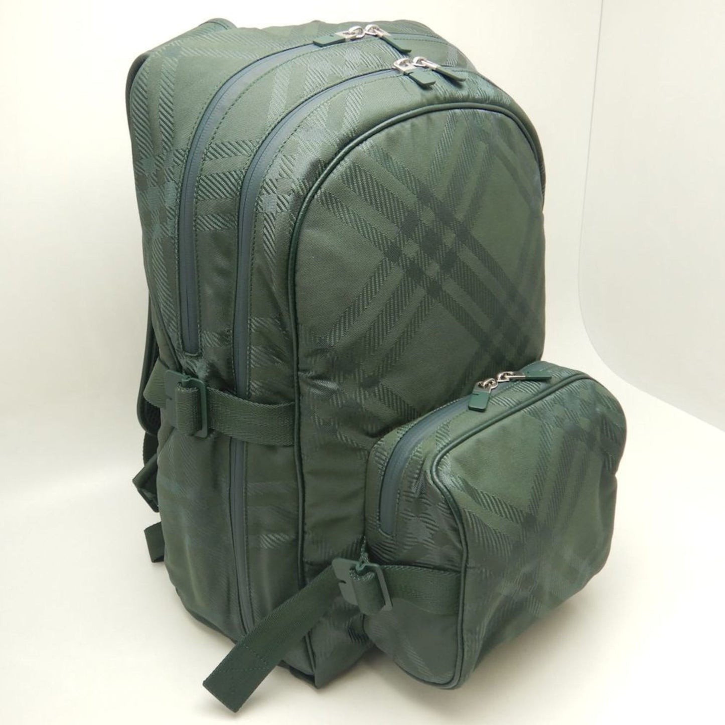 Burberry, Green, NYLON, backpack