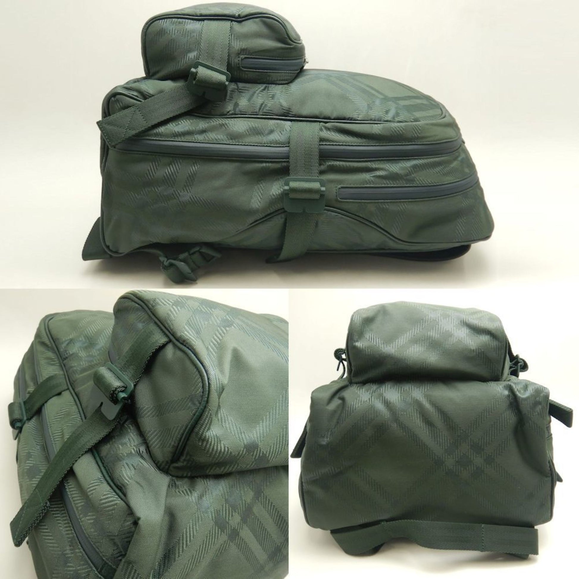 Burberry, Green, NYLON, backpack