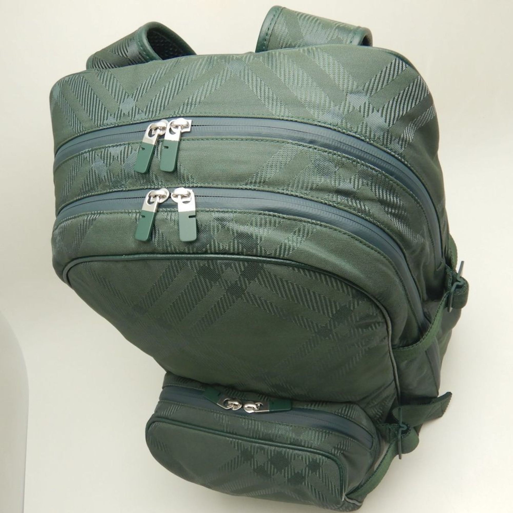 Burberry, Green, NYLON, backpack