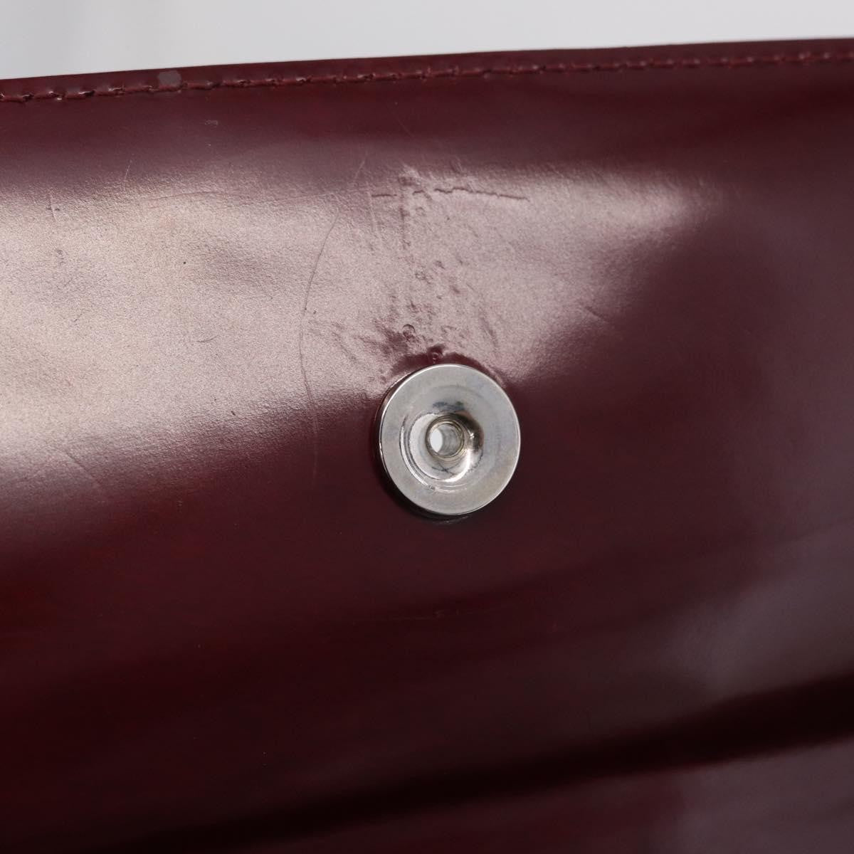 Cartier Panthère Shoulder Patent Leather, Burgundy, Patent Leather, Shoulder Bag