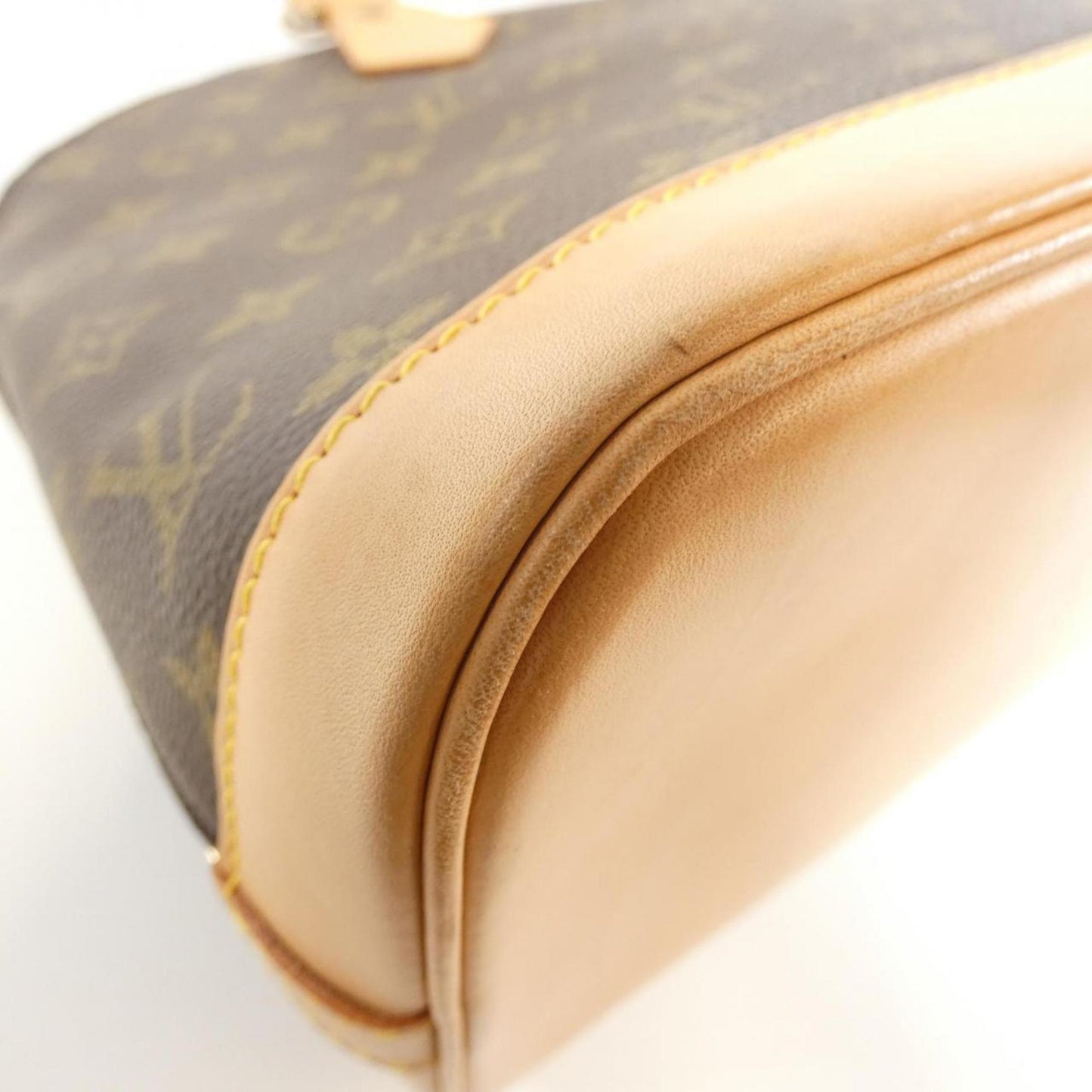 Louis Vuitton Alma, Brown, Canvas, handbag