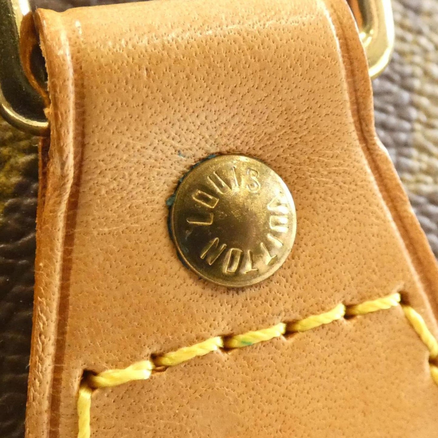 Louis Vuitton Alma, Brown, Canvas, handbag