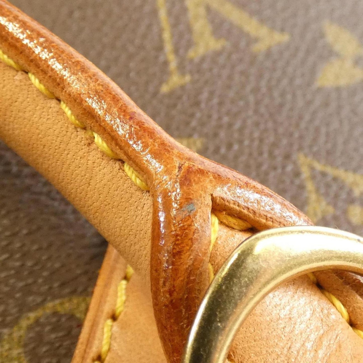 Louis Vuitton Alma, Brown, Canvas, handbag