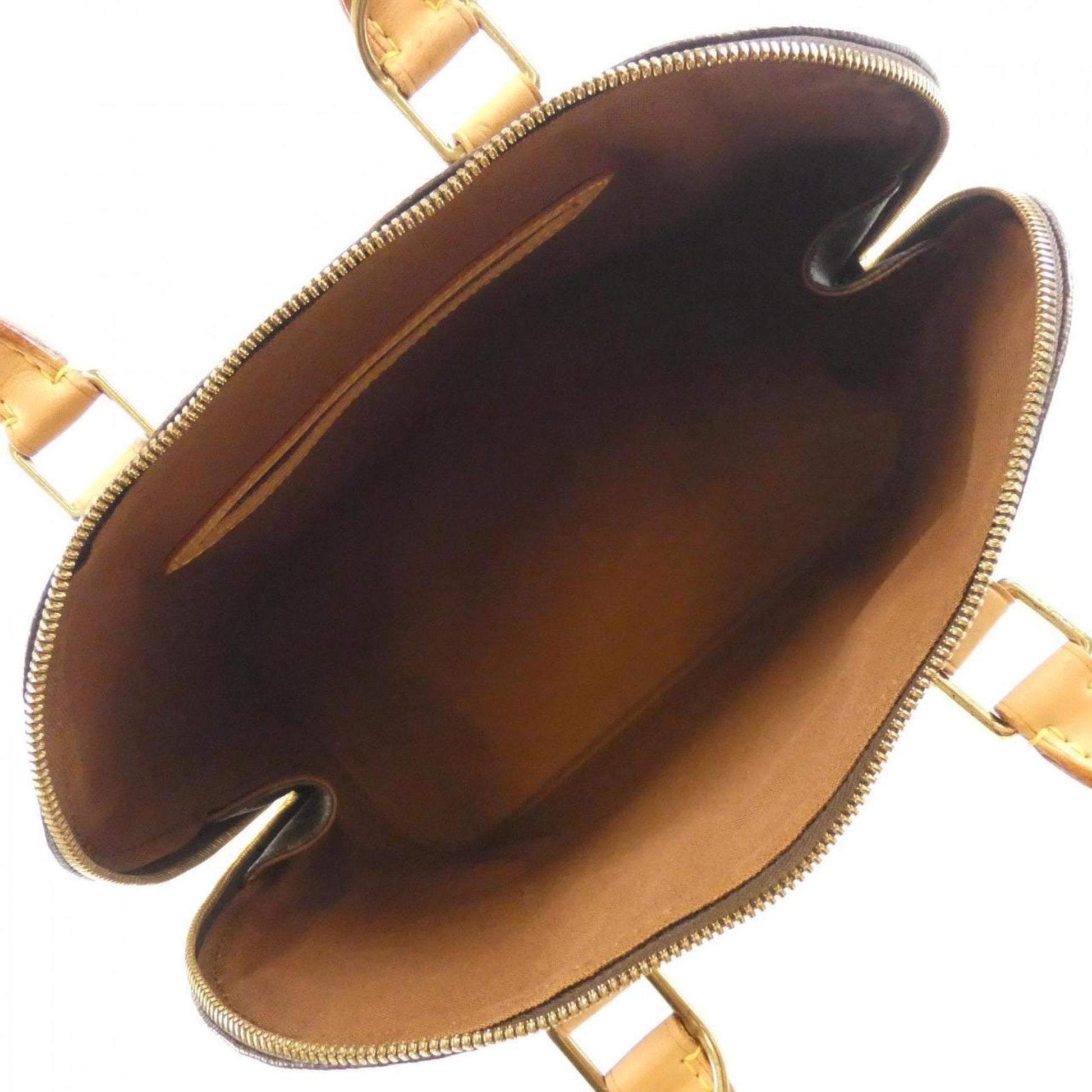 Louis Vuitton Alma, Brown, Canvas, handbag