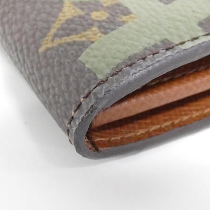 Louis Vuitton Porte Monnaie Credit, Brown, Canvas, wallet
