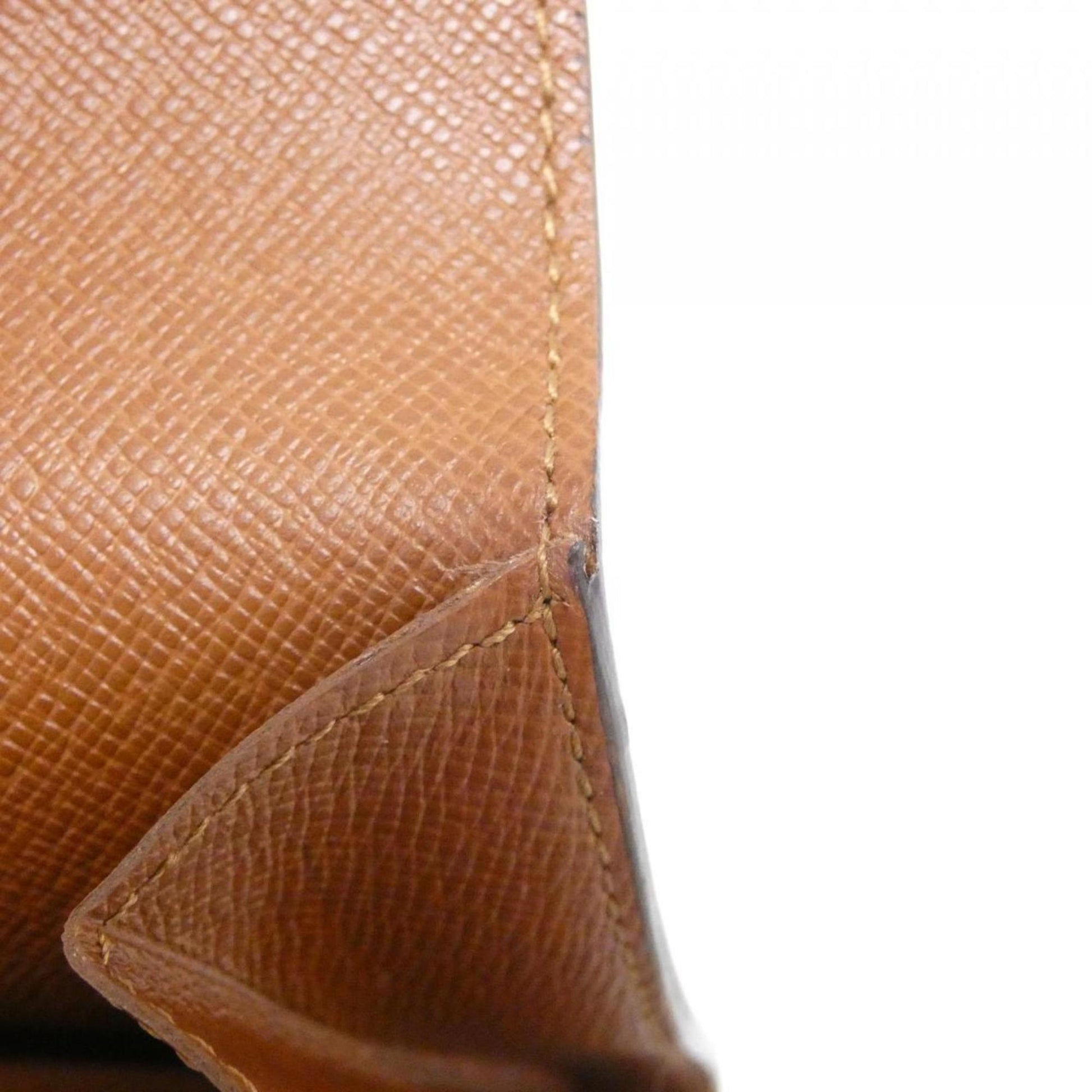 Louis Vuitton Porte Monnaie Credit, Brown, Canvas, wallet