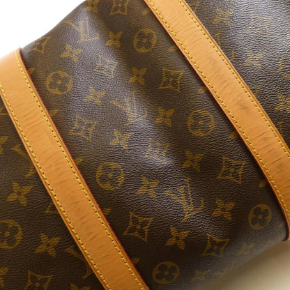 Louis Vuitton Keepall 55, Brown, Canvas, travel