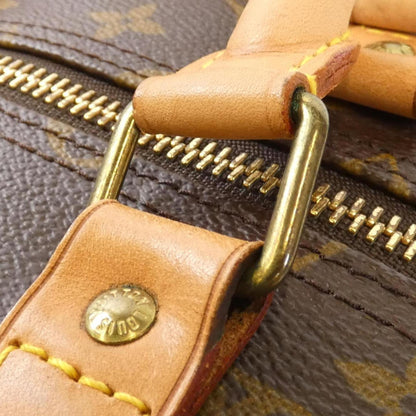 Louis Vuitton Keepall 55, Brown, Canvas, travel