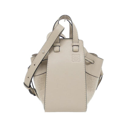 Loewe Hammock mini, Beige, Leather, shoulder