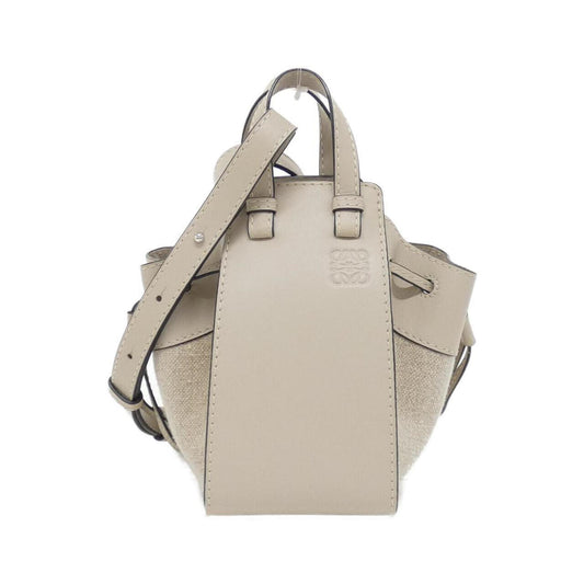 Loewe Hammock mini, Beige, Leather, shoulder