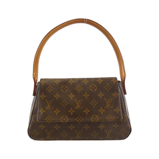 Louis Vuitton Mini looping, Brown, Canvas, shoulder